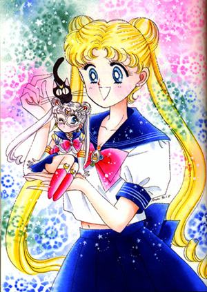 Usagi with a Sailormoon doll