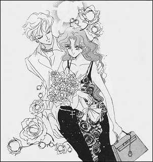 A Black and White Michiru and Haruka on a Date