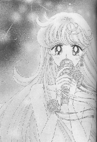 Minako eating an
ice cream cone
