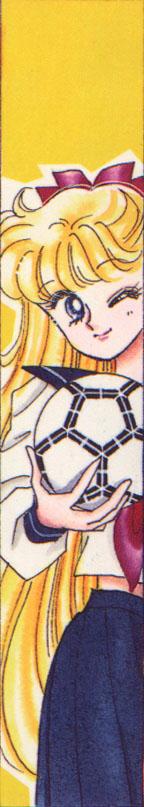 Minako holding a soccer ball
