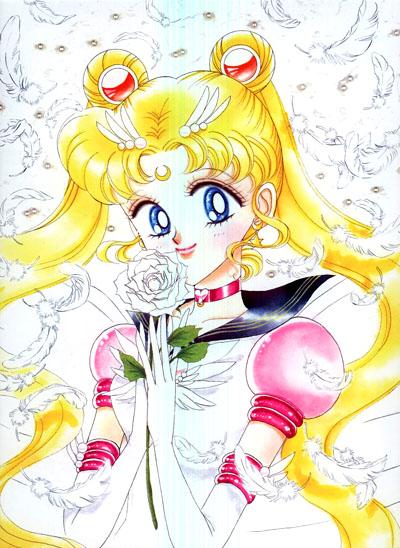 Eternal Sailormoon
holding a white rose